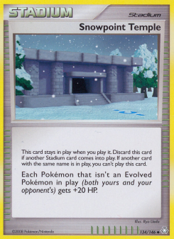 Snowpoint Temple - pokemon TCG Card