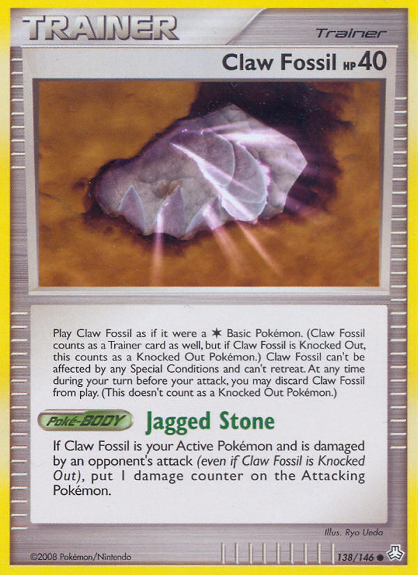 Claw Fossil - Pokémon TCG Card