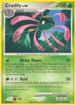 Cradily - pokemon TCG Card