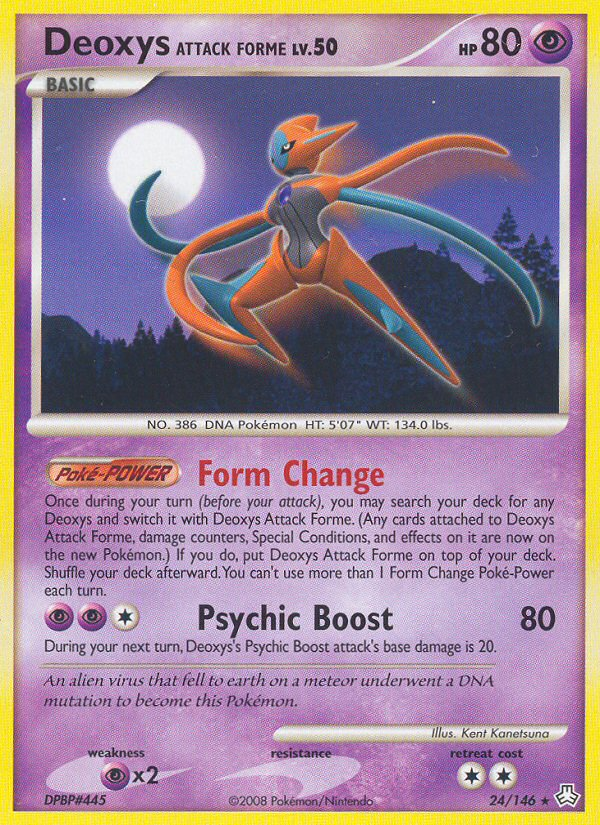 Deoxys Attack Forme - Pokémon TCG Card