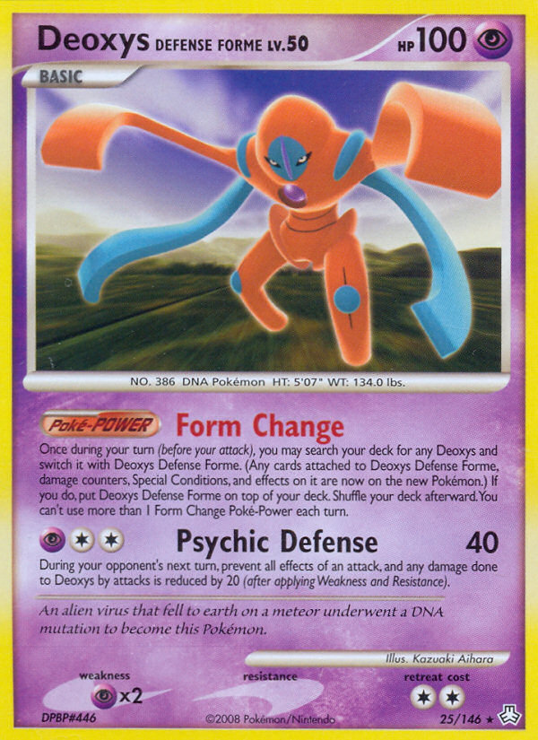 Deoxys Defense Forme - Pokémon TCG Card