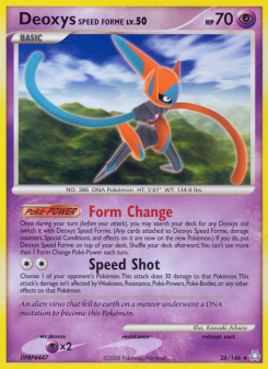 Deoxys Speed Forme - pokemon TCG Card