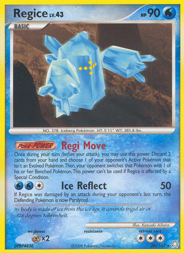 Regice - Pokémon TCG Card