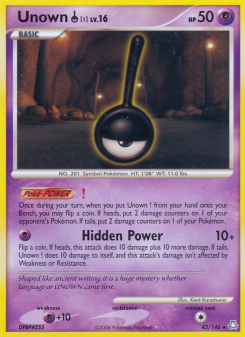 Unown ! - pokemon TCG Card
