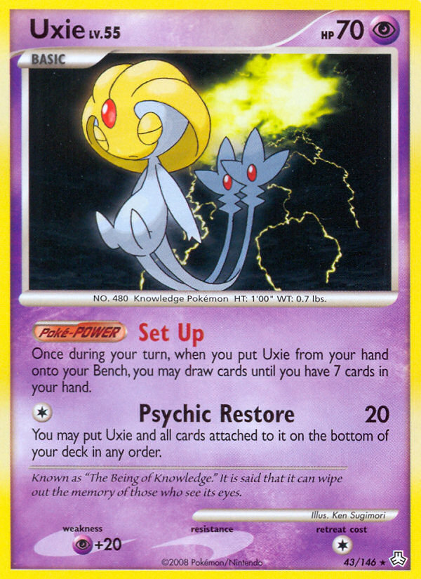 Uxie - Pokémon TCG Card