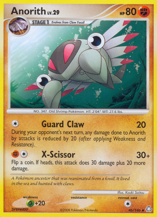 Anorith - Pokémon TCG Card