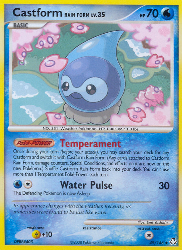 Castform Rain Form - Pokémon TCG Card