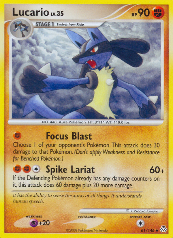Lucario - Pokémon TCG Card