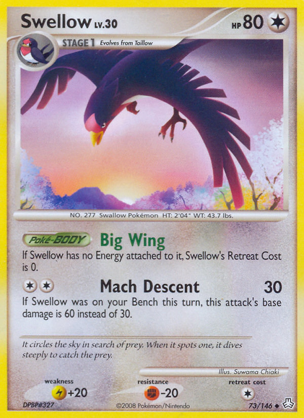 Swellow - Pokémon TCG Card