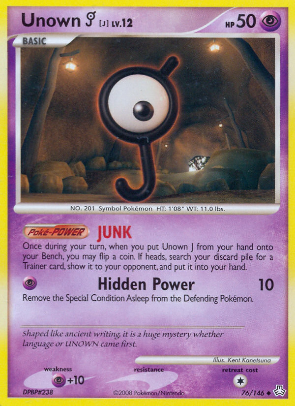 Unown J - Pokémon TCG Card