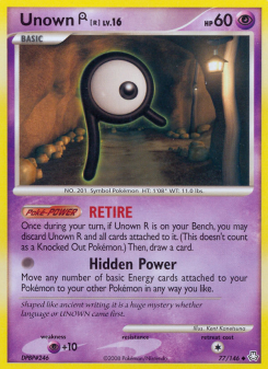 Unown R - pokemon TCG Card