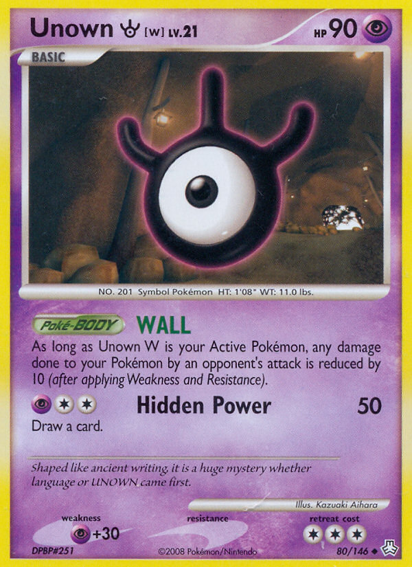 Unown W - Pokémon TCG Card