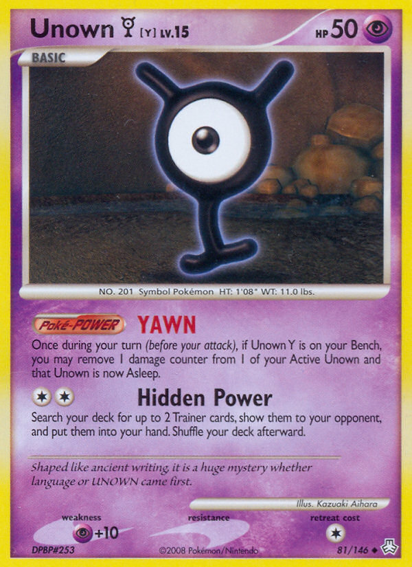 Unown Y - Pokémon TCG Card