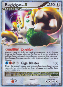Regigigas - pokemon TCG Card