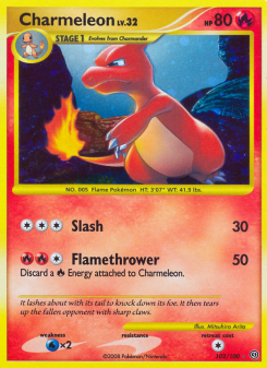 Charmeleon - pokemon TCG Card