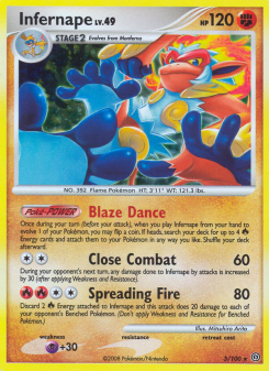 Infernape - pokemon TCG Card
