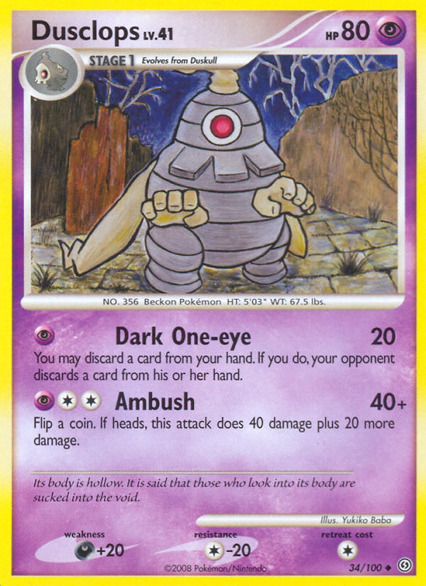 Dusclops - Pokémon TCG Card