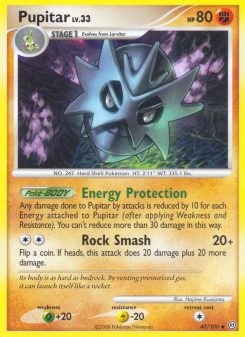 Pupitar - pokemon TCG Card