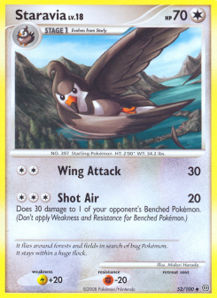 Staravia - pokemon TCG Card