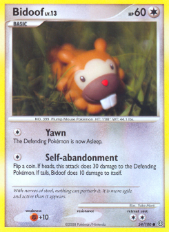 Bidoof - pokemon TCG Card