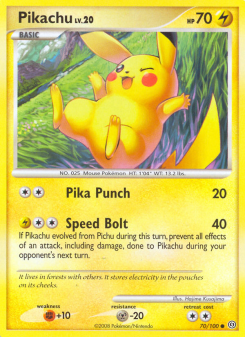 Pikachu - pokemon TCG Card