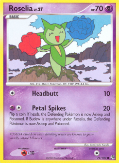 Roselia - pokemon TCG Card
