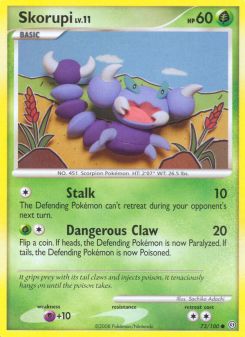 Skorupi - pokemon TCG Card