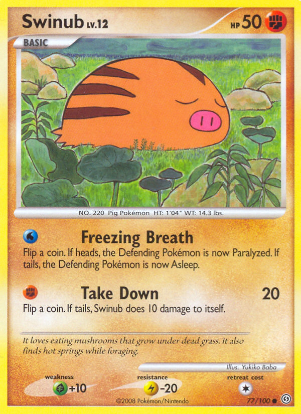 Swinub - Pokémon TCG Card
