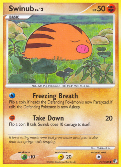 Swinub - pokemon TCG Card