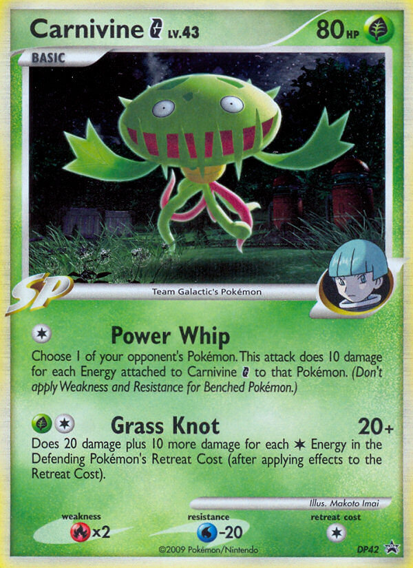 Carnivine G - Pokémon TCG Card