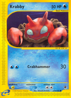 Krabby - pokemon TCG Card