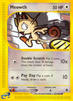 Meowth - pokemon TCG Card