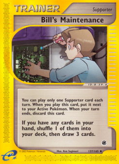 Bill's Maintenance - pokemon TCG Card