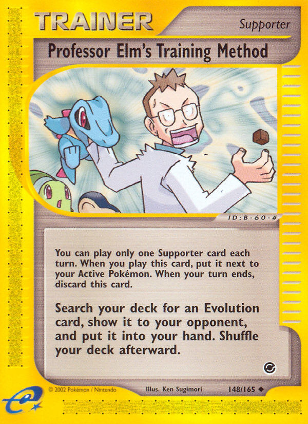Professor Elm's Training Method - Pokémon TCG Card