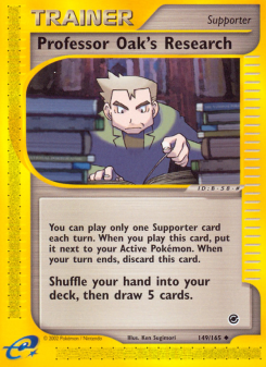 Professor Oak's Research - pokemon TCG Card