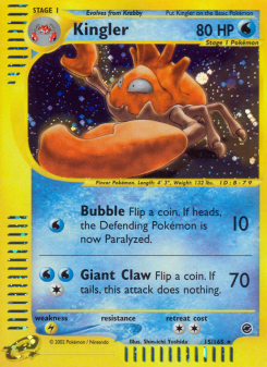 Kingler - pokemon TCG Card