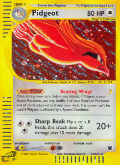 Pidgeot - pokemon TCG Card