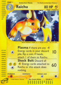 Raichu - pokemon TCG Card