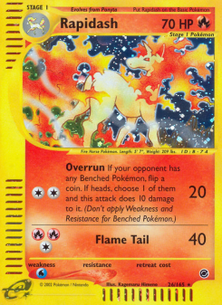 Rapidash - pokemon TCG Card