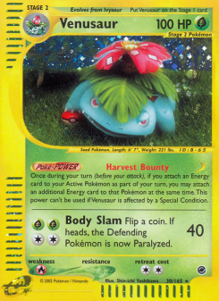 Venusaur - pokemon TCG Card