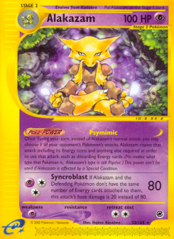 Alakazam - pokemon TCG Card