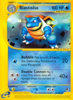Blastoise - pokemon TCG Card