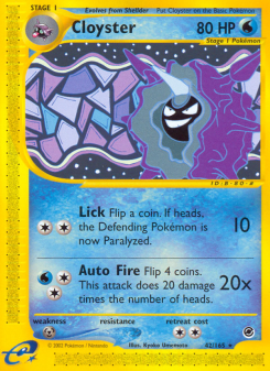 Cloyster - pokemon TCG Card