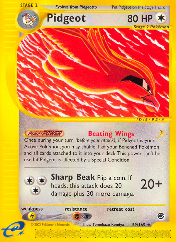 Pidgeot - Pokémon TCG Card