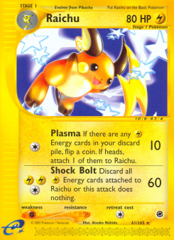Raichu - pokemon TCG Card