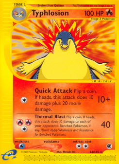Typhlosion - pokemon TCG Card