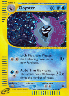 Cloyster - pokemon TCG Card