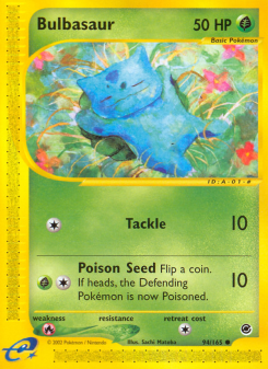 Bulbasaur - pokemon TCG Card