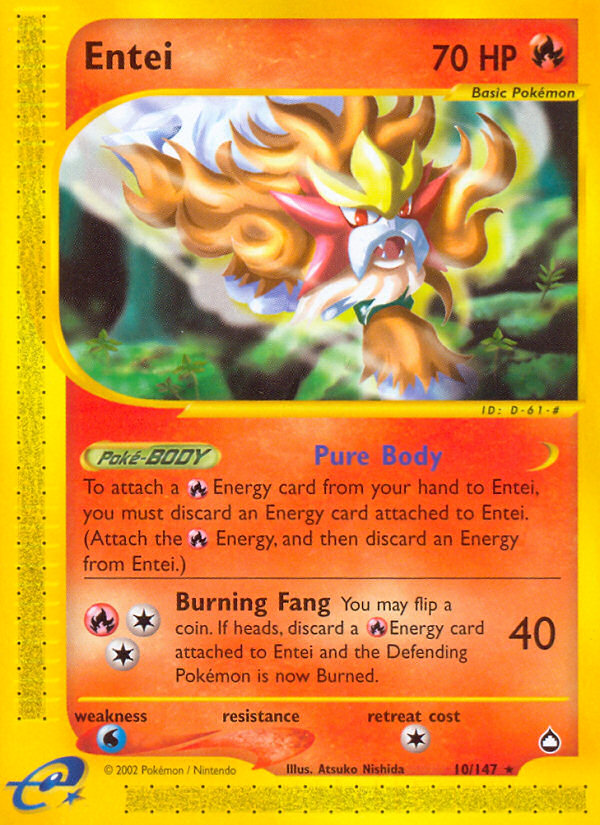 Entei - Pokémon TCG Card