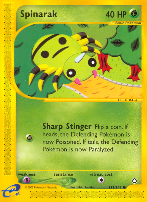 Spinarak - Pokémon TCG Card